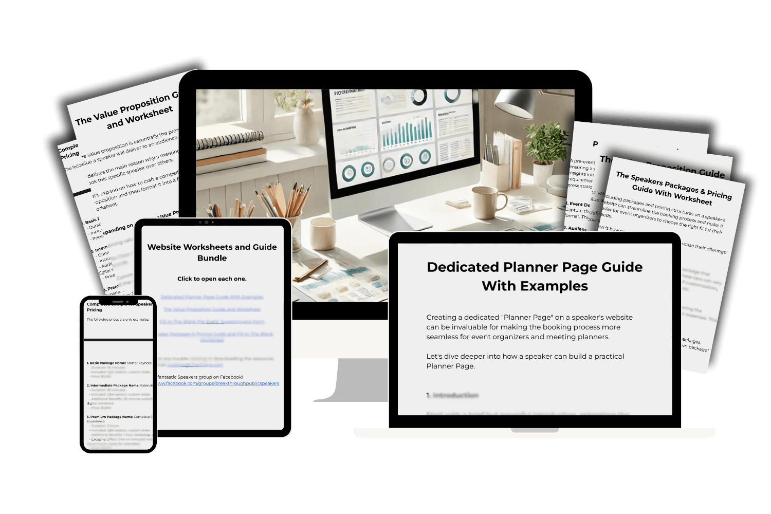 Website Worksheet and Guides Bundle