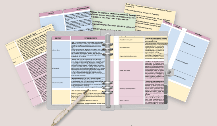 KEYNOTE SPEECH OUTLINE (very detailed)